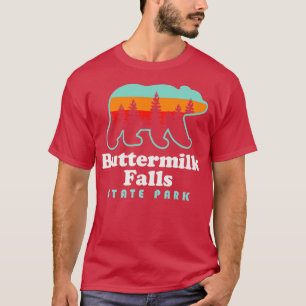 Buttermilk Falls State Park Ithaca New York Bear T-Shirt