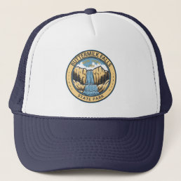 Buttermilk Falls State Park New York Badge Trucker Hat