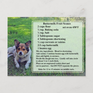 Buttermilk Fruit Scones Recipe Postcard