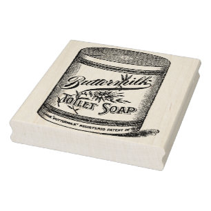 Buttermilk Toilet Soap Vintage Rubber Art Stamp