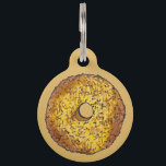 Butternut Crunch Donut Doughnut Pastry Breakfast Pet ID Tag<br><div class="desc">Pet tag design features an original illustration of a classic butternut crunch breakfast donut pastry. Just personalize with the name of your dog or cat. Lots of coordinating pet products are also available from this shop! Don't see exactly what you're looking for? Contact Rebecca to have a product customized just...</div>