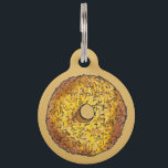 Butternut Crunch Donut Doughnut Pastry Breakfast Pet ID Tag<br><div class="desc">Pet tag design features an original illustration of a classic butternut crunch breakfast donut pastry. Just personalize with the name of your dog or cat. Lots of coordinating pet products are also available from this shop! Don't see exactly what you're looking for? Contact Rebecca to have a product customized just...</div>