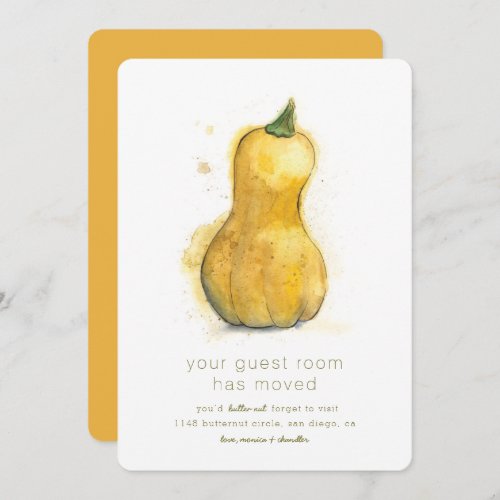 Butternut Funny New Home Moving Announcement