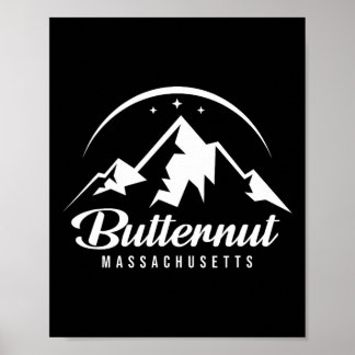 Butternut Machusetts Ski Resort Skiing Snowboardin Poster