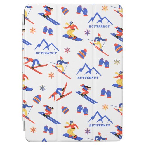 Butternut Massachusets Ski Snowboard Pattern iPad Air Cover