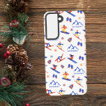 Butternut Massachusets Ski Snowboard Pattern Samsung Galaxy S21 Case<br><div class="desc">A funny winter skiing seamless pattern for the ski resort Butternut Bassin in in the Berkshires,  Great Barrington,  Massachusetts,  United States,  North America. Perfect gift idea for winter sports lovers: ski,  snowboard,  freestyle,  ski jump,  cross-country skiing.</div>