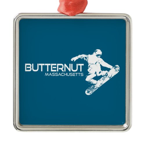 Butternut Massachusetts Ski Resort Snowboarder Metal Ornament