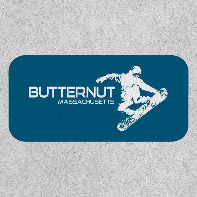 Butternut Massachusetts Ski Resort Snowboarder Patch (Front)