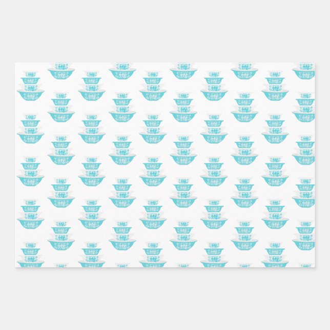 Butterprint Pyrex Wrapping Paper (Front)