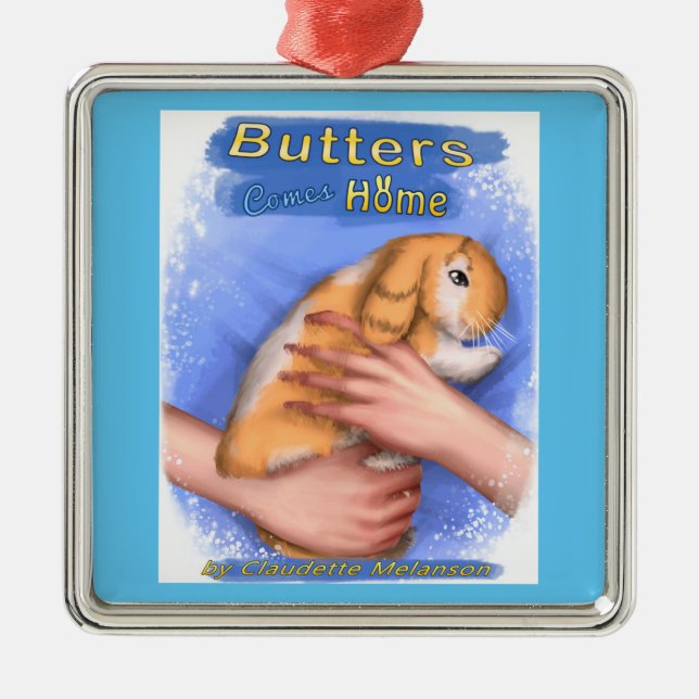 Butters Comes Home Cover Premium Square Ornament (Front)