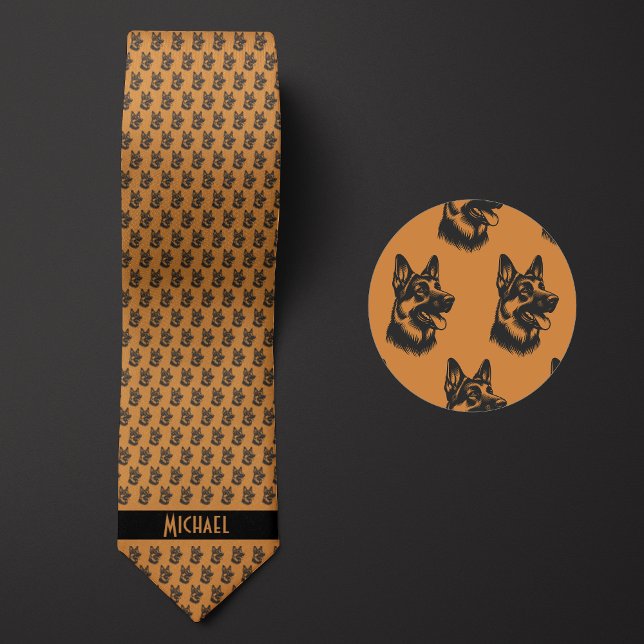Butterscotch Brown German Shepherd Neck Tie (Creator Uploaded)