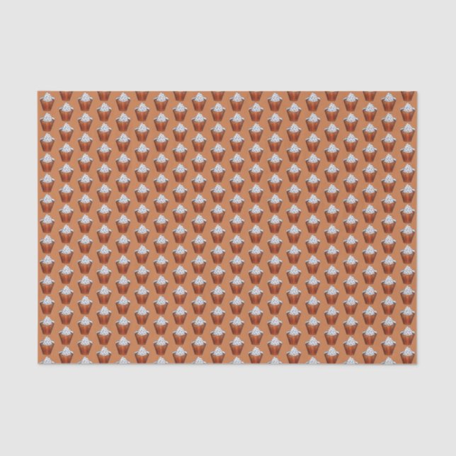 Butterscotch Pudding Whipped Cream Southern Food Tissue Paper (Front)