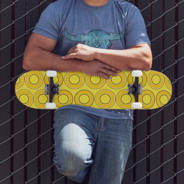 Butterscotch Retro Donuts Skateboard (Outdoor 3)