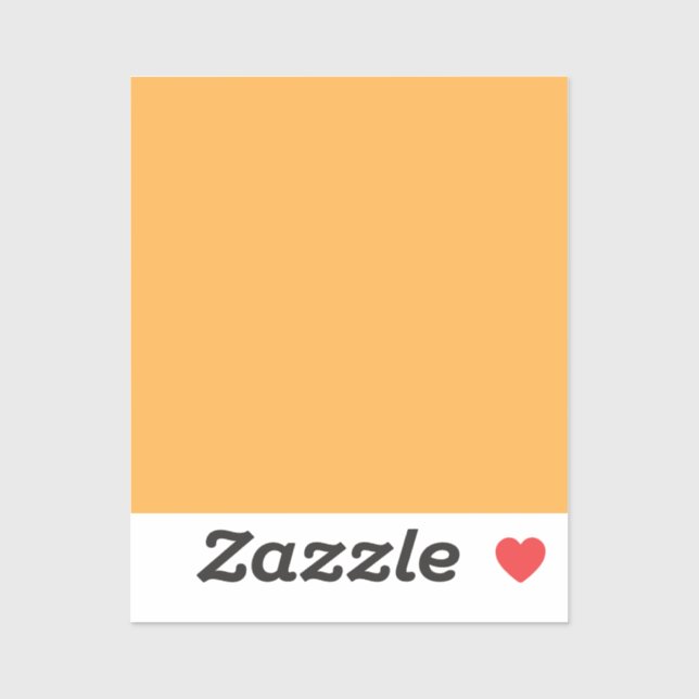 Butterscotch (solid color)  sticker (Sheet)