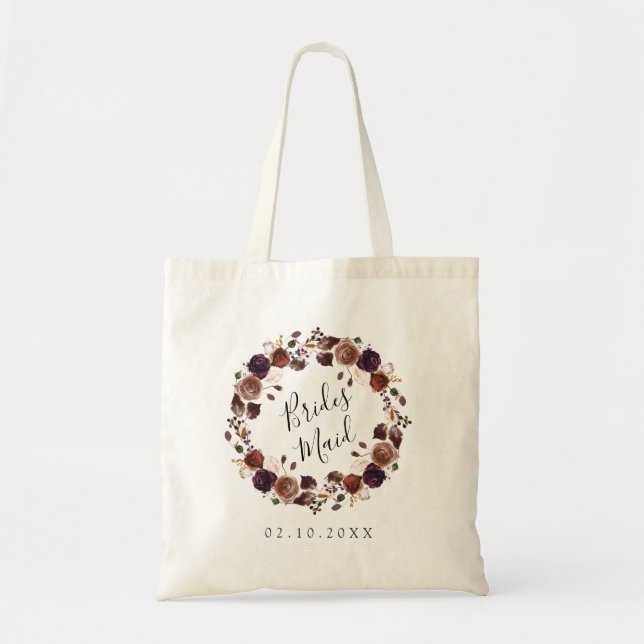 Butterum & Plum Bridesmaid Tote Bag (Front)