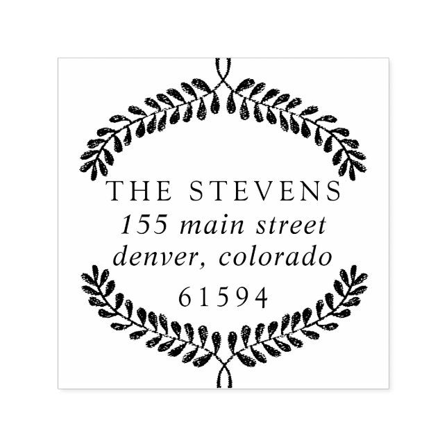 Butterum & Plum Return Address Self-inking Stamp (Design)