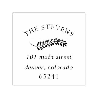 Butterum & Plum Self-inking Return Address Stamp