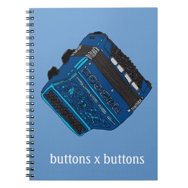 Button Accordion Note Notebook (Front)