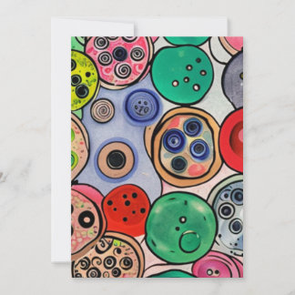 Button Art Holiday Card
