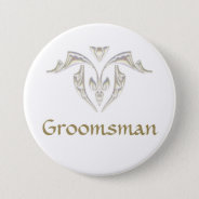 Button Badge - Groomsman at Zazzle