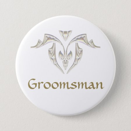 Button Badge - Groomsman