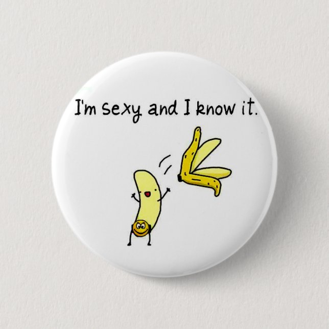 button, banana, christmas pinback button (Front)