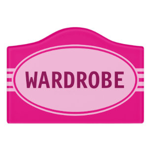 Button / Banner - white transp. 11 + your ideas Door Sign