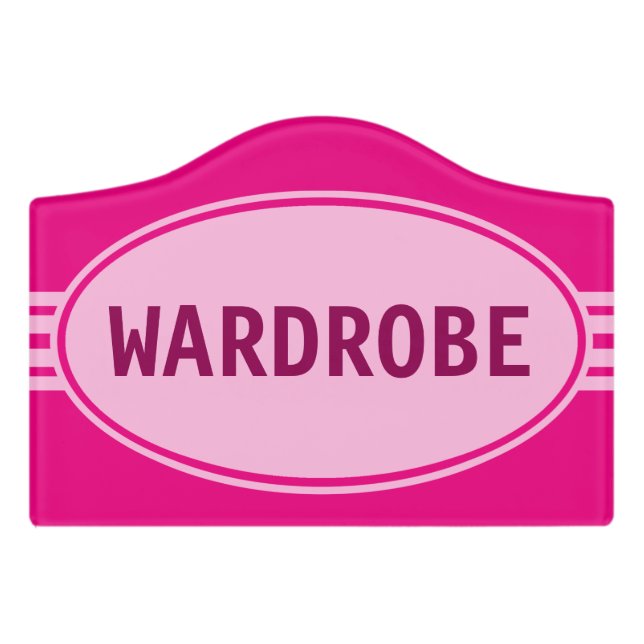 Button / Banner - white transp. 11 + your ideas Door Sign (Small Crest Front)