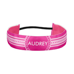 Button / Banner - white transp. III + your backg. Athletic Headband