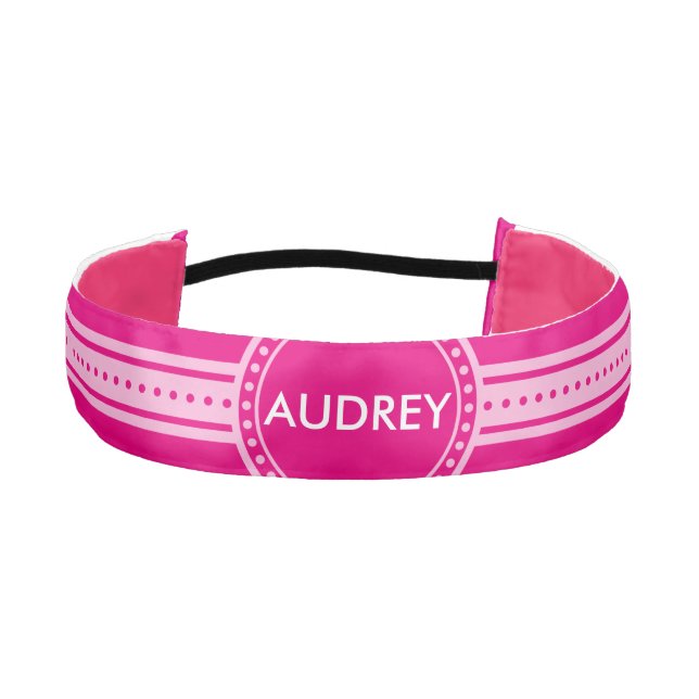 Button / Banner - white transp. III + your backg. Athletic Headband (Front)