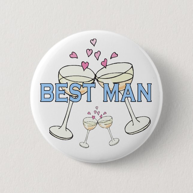 Button: Best Man Pinback Button (Front)