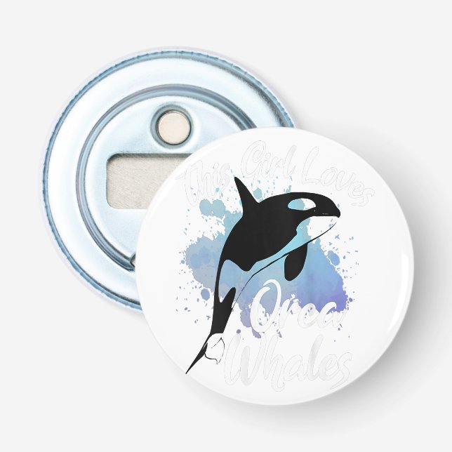 Button Bottle Opener with magnet (Front)