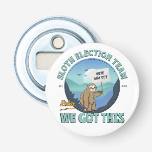 Button Bottle Opener with magnet Mockup Template