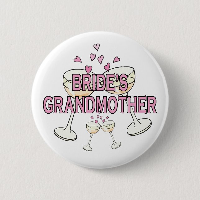 Button: Bride's Grandmother Pinback Button (Front)