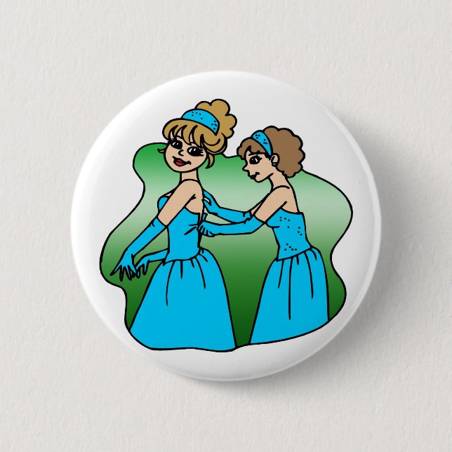 Button: Bridesmaid Pinback Button (Front)