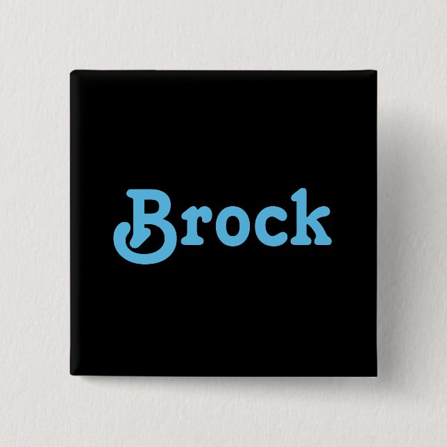 Button Brock (Front)