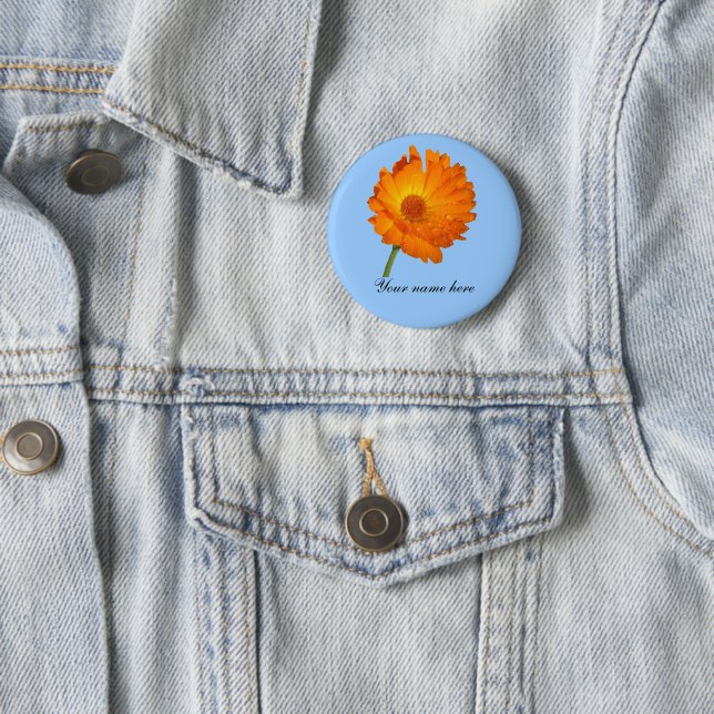 Button - Calendula  on Stem (In Situ)