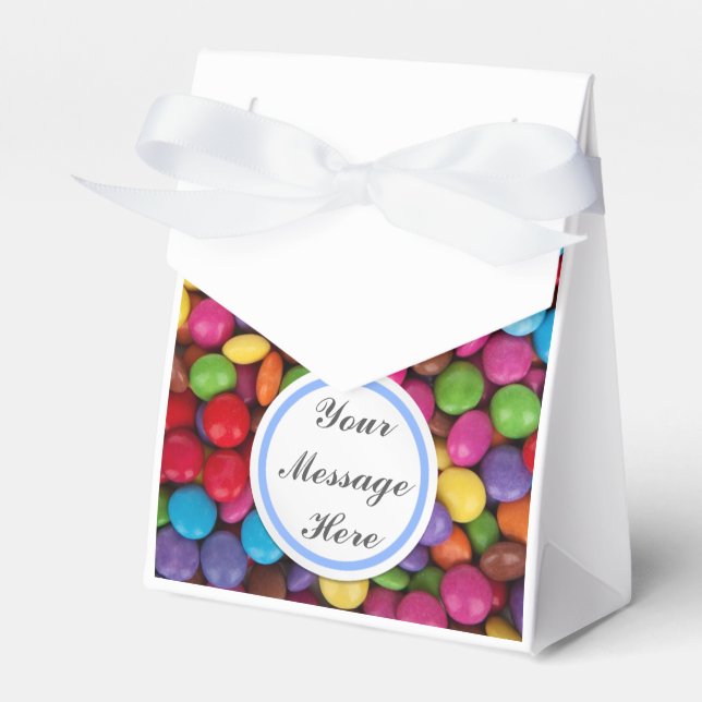 Button Candy Favor Boxes (Front Side)