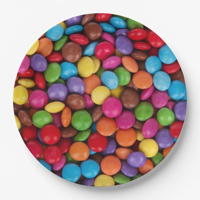 Button Candy Paper Plates (Front)