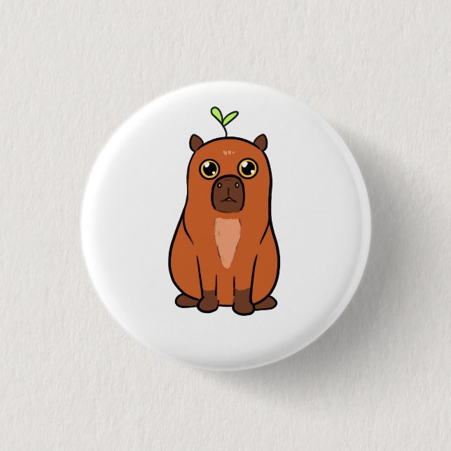 Button / Capybara Cute  (Front)