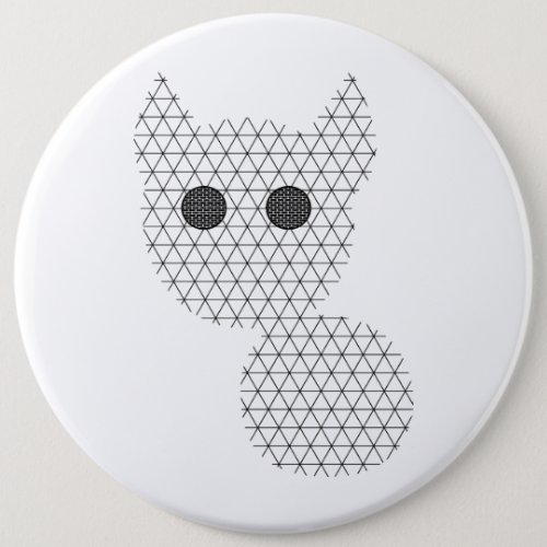 Button cat geometric design