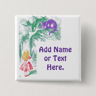 Button: "Cheshire Cat" from "Alice in Wonderland" Button