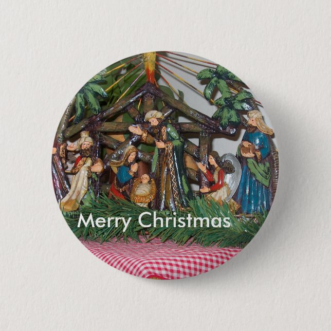 Button/Christmas/Nativity Pinback Button (Front)