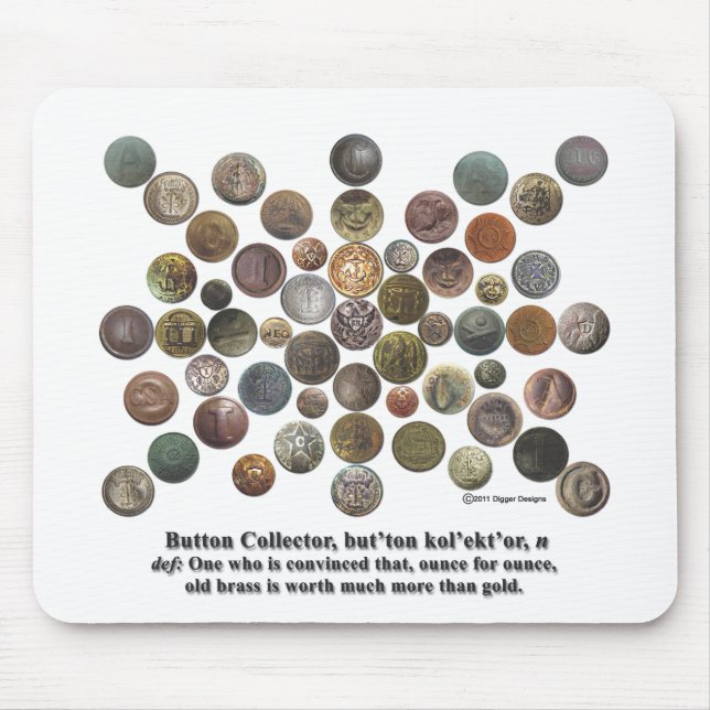 Button Collector Mouse Pad (Front)