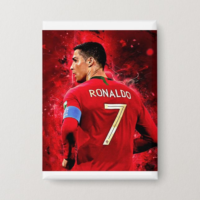 button designed for CR7 fan. (Front)