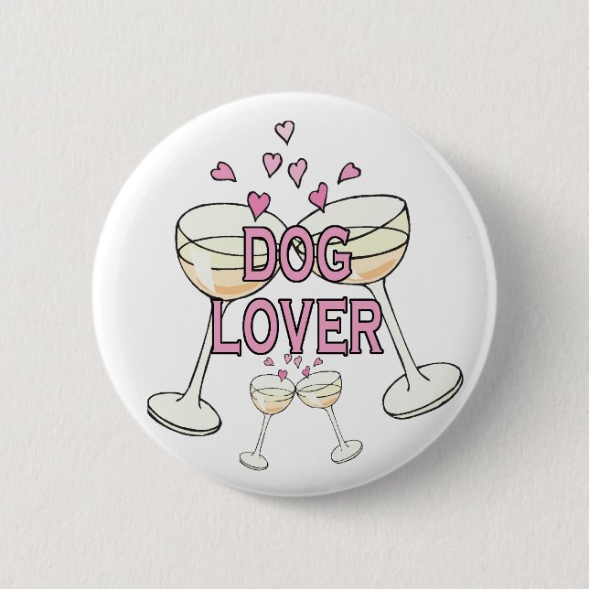 Button: Dog Lover Pinback Button (Front)