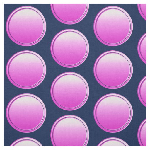 Button Dots - gradient pink + your backg. & idea Fabric