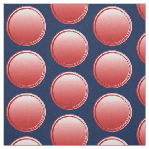Button Dots - gradient red + your backg. & idea Fabric