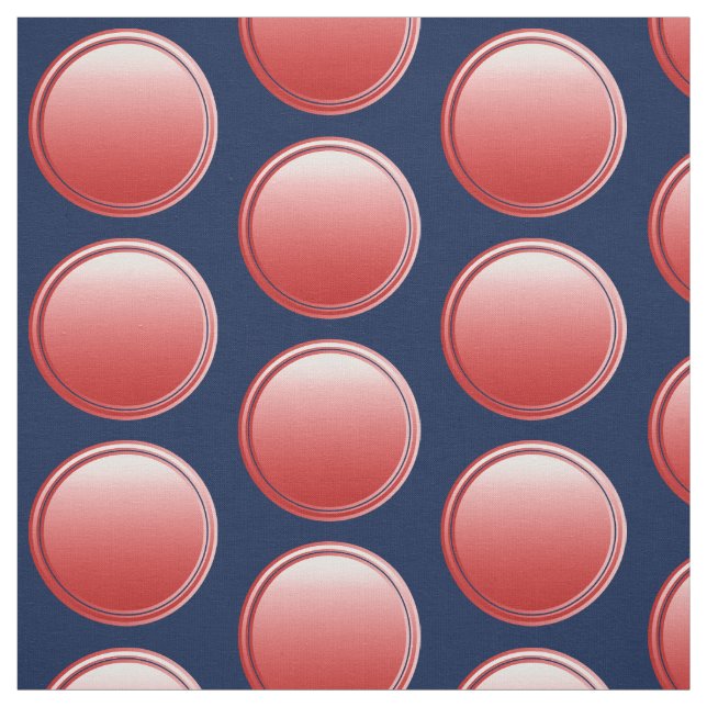 Button Dots - gradient red + your backg. & idea Fabric (Swatch)
