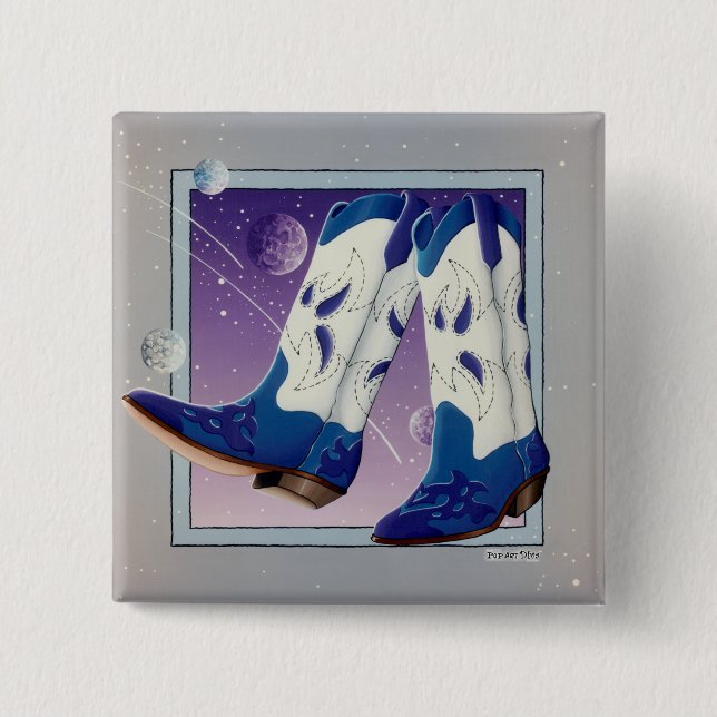 Button - Electric Slide Cowboy Boots (Front)